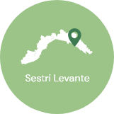 Sestri Levante, charmante ligurische Stadt an der italienischen Küste.